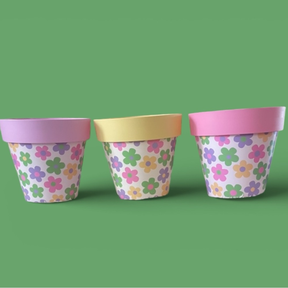 & Other Stories Yellow Floral Pot